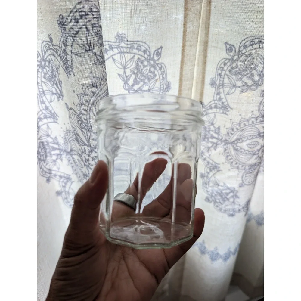 Set Of 3 Empty Bonne Maman 13 oz Glass Jam Jelly Jar